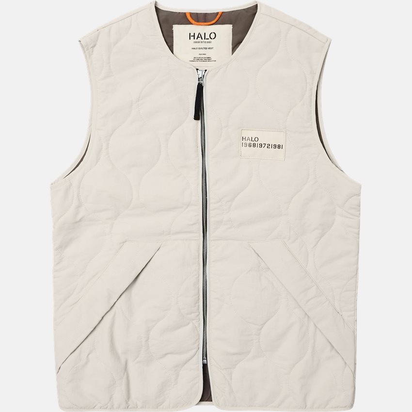 HALO Vests QUILTED VEST 610213 OFF WHITE